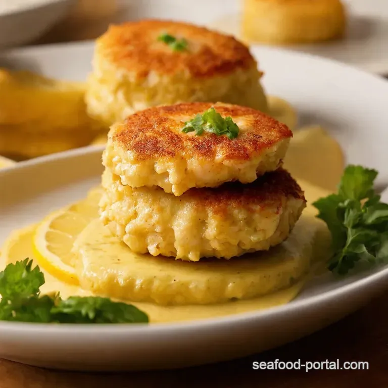 Shrimp Cakes with Zesty Lemon Aioli Weeknight Winner presentation