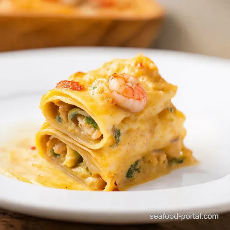 Shrimp Crab Alfredo Lasagna RollUps A Seafood Symphony