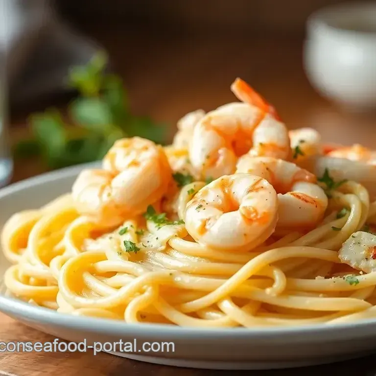 Creamy & Zesty Shrimp Fettuccine