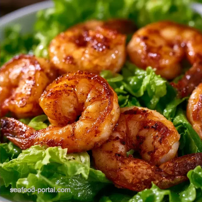 Shrimp Garden Salad with Lettuce in 20 Minutes