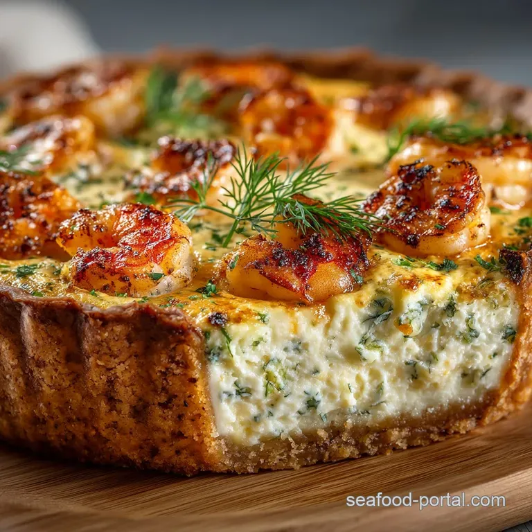 The Seaside Savoury Classic Shrimp Dill and Gruyère Quiche