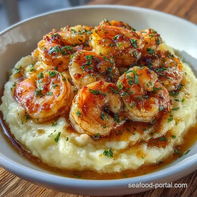 Shrimp Mashed Potato Bowl: Creamy and Spicy