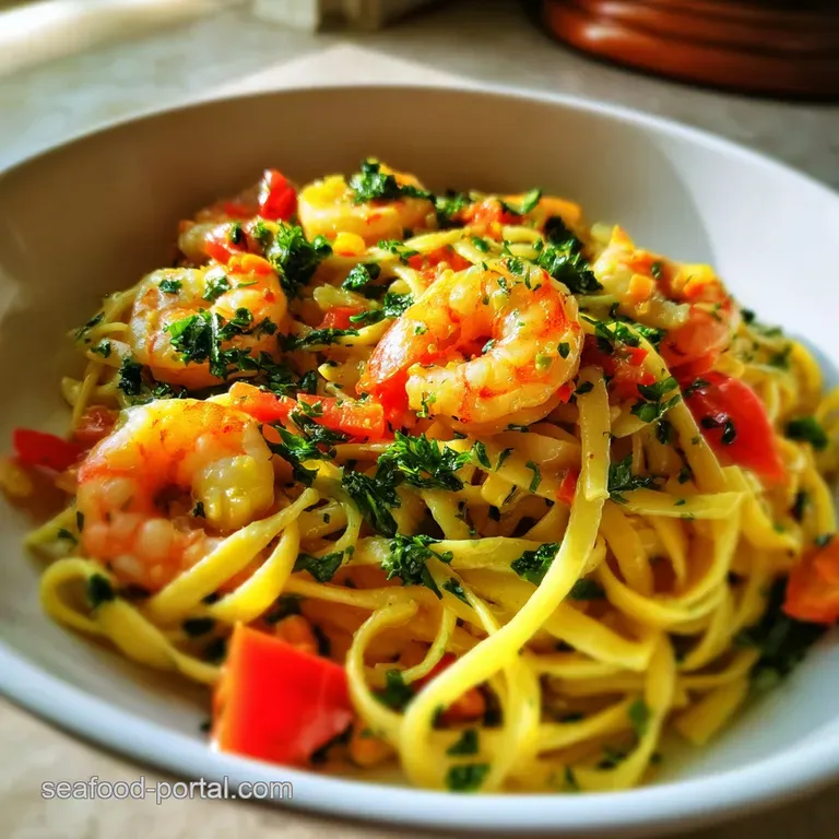 Shrimp Primavera Pasta With Seasonal Vegetables