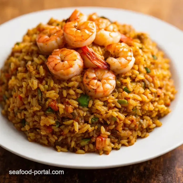 Shrimp Sausage Dirty Rice Bayou Comfort Food at Its Best presentation