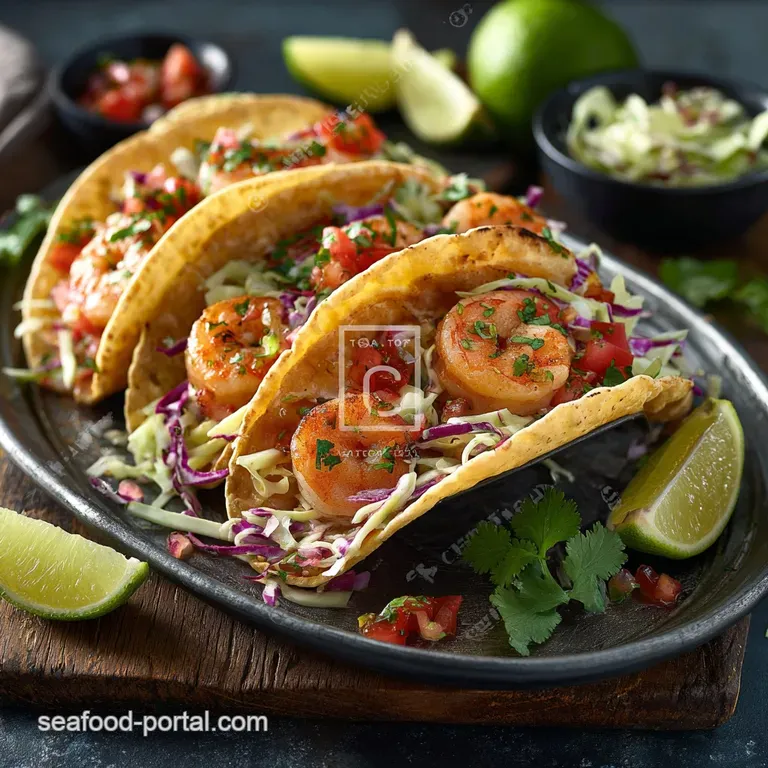 Shrimp Tacos with Cabbage Slaw Zesty Chipotle Shrimp Crunchy Slaw