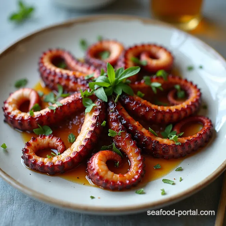 Simple Greek Grilled Octopus with LemonOregano Dressing