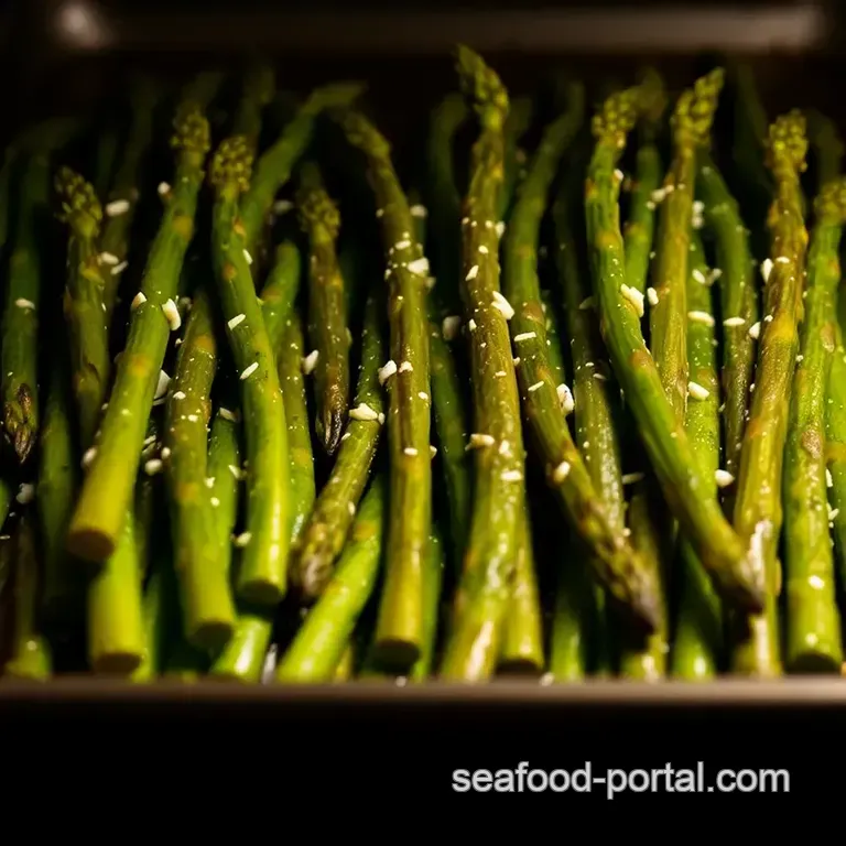 Simply Perfect Oven-Roasted Asparagus presentation