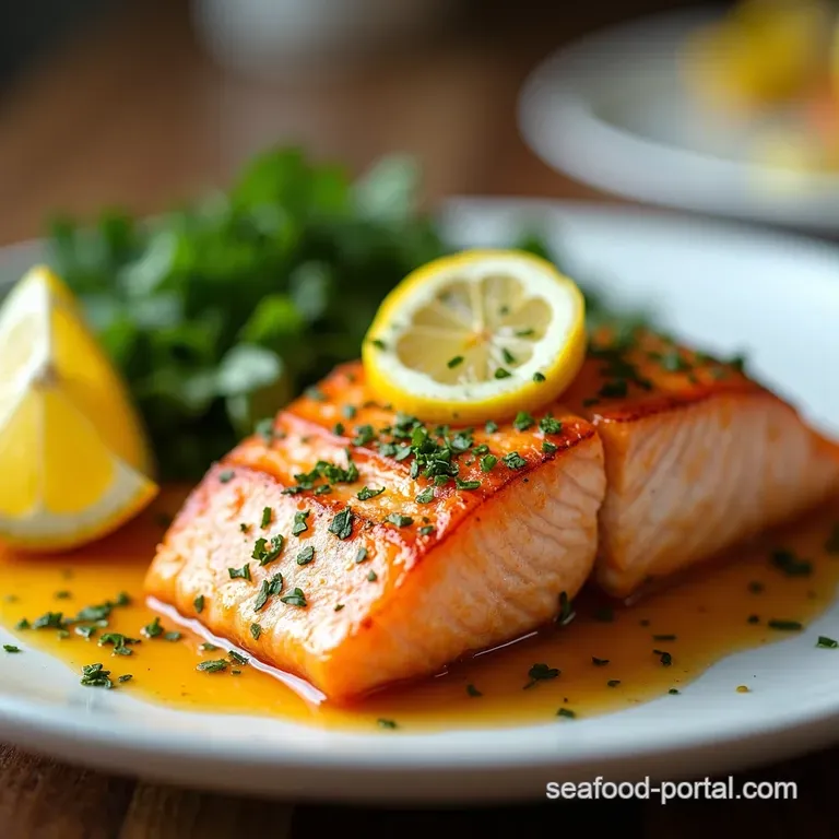 Simply Sensational PanSeared Salmon with Lemon Garlic Butter Sauce