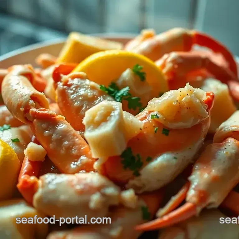 Simply Steamed Snow Crab Legs with Garlic Butter Dipping Sauce