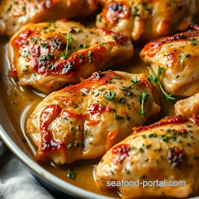 Simply Succulent Baked Chicken presentation