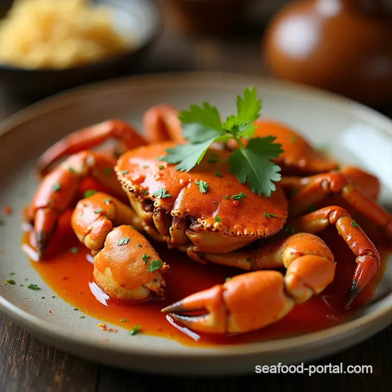 Singaporean Chilli Crab a Taste of the Lion City presentation