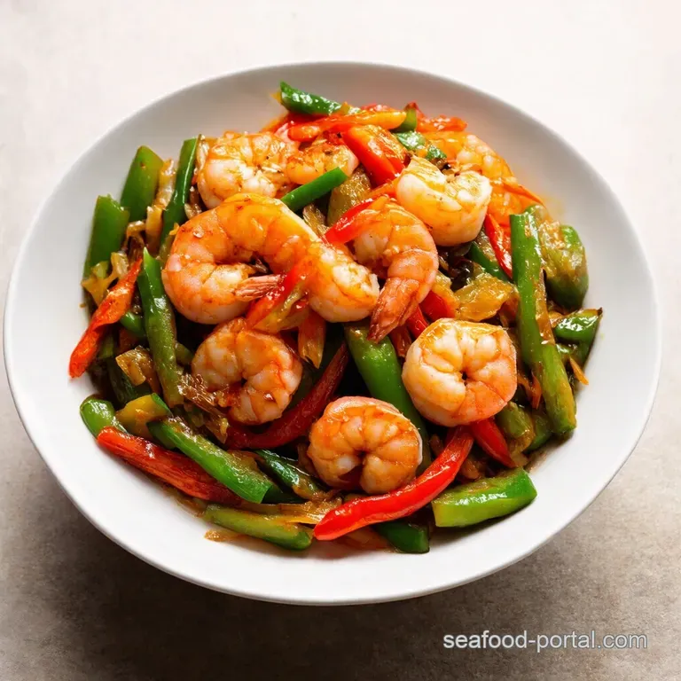 Sizzling Shrimp and Bell Pepper StirFry