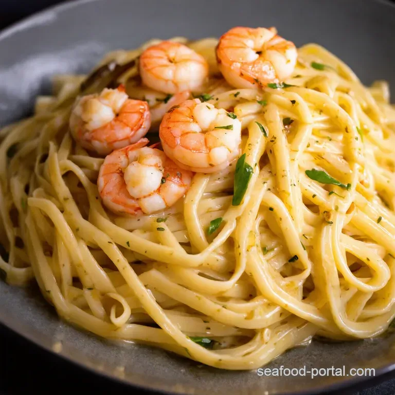 Sizzling Shrimp Scampi Noodles Garlic Butter Bliss