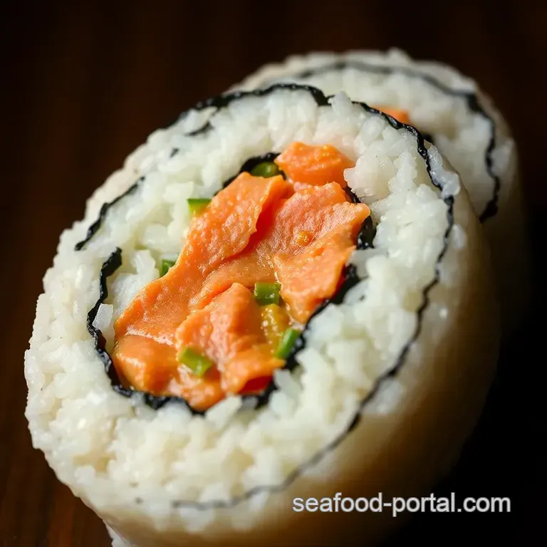 Sizzling Spicy Tuna Rolls: A Homemade Sushi Delight presentation