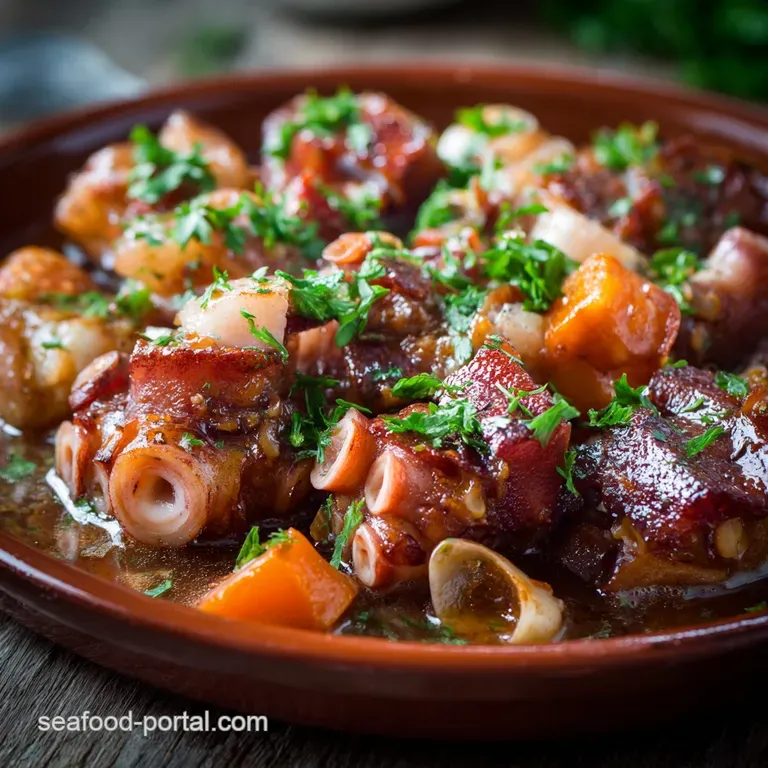 Pig Feet Stew Chefs Slowbraised Trotters with Sherry Vinegar Broth presentation