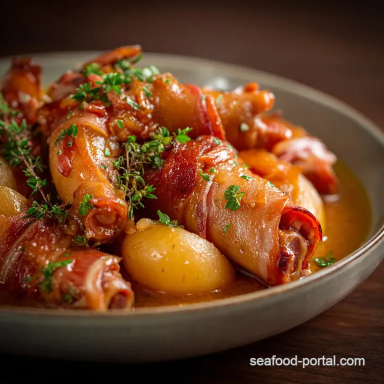 Pig feet stew Chefs SlowBraised Trotters with Sherry Vinegar Broth