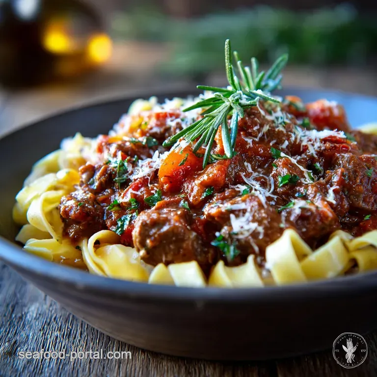 The Great Plains Ragu SlowSimmered Bison with Red Wine