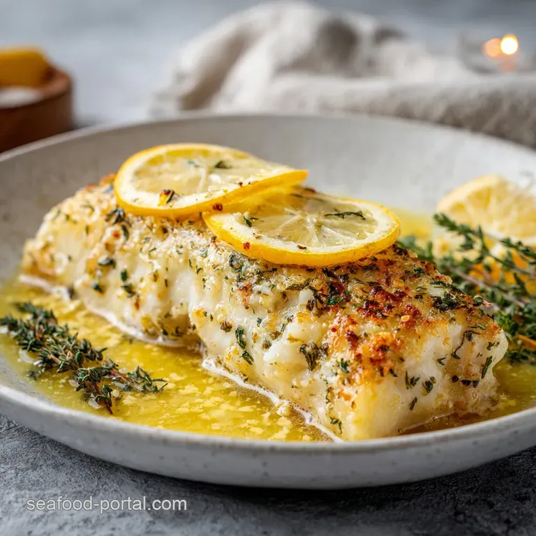 Orange Roughy Fish: Smoked Garlic Butter