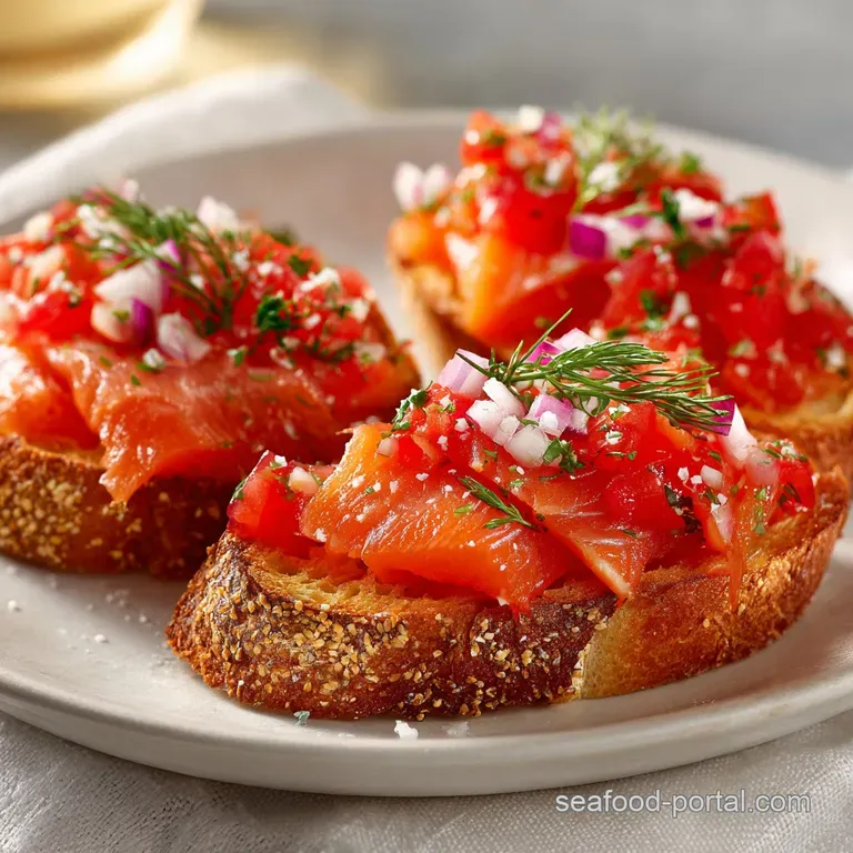 Smoked Salmon Bruschetta: Crispy & Creamy