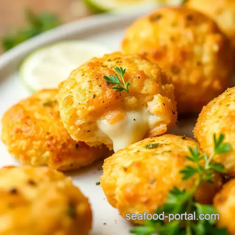 Smoked Salmon Croquettes with Zesty Lemon-Dill Aioli presentation