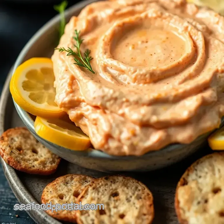 Smoked Salmon Dip: the Creamy Dream Dip presentation