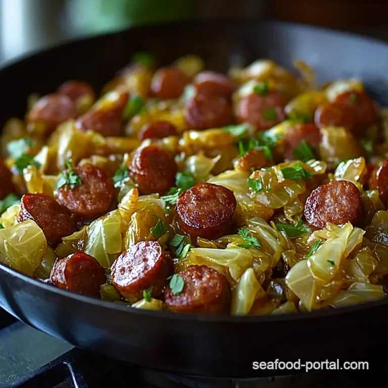 Smoked Sausage and Cabbage Skillet 30Minute Blitz