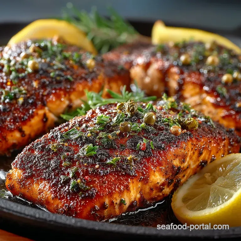 Cast Iron Charmer 20Minute Smoky Blackened Salmon Fillets