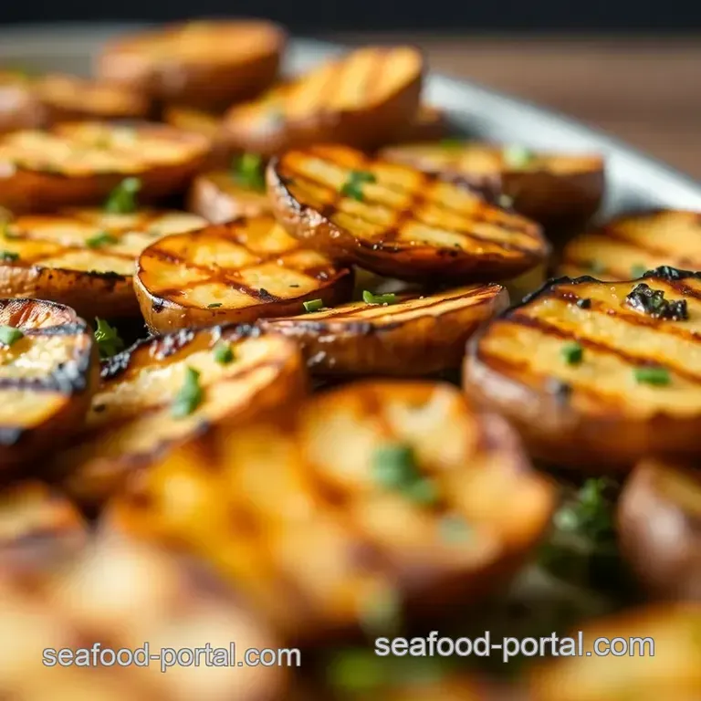 Smoky Grilled Potatoes with Garlic-Herb Butter presentation