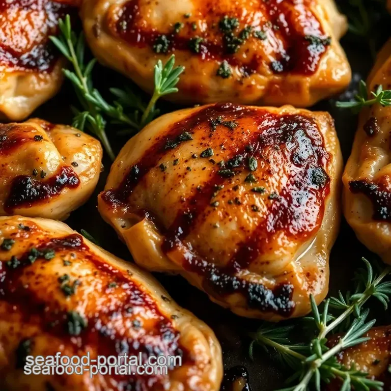 Smoky Herb-Grilled Chicken Quarters presentation