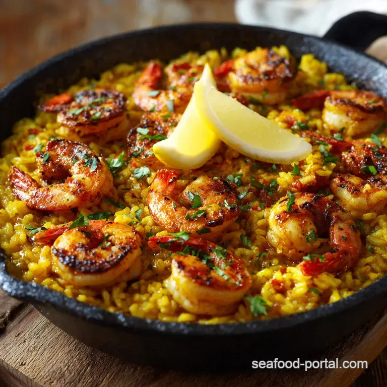Shrimp and Rice Dishes: Our Best Smoky Saffron Skillet presentation