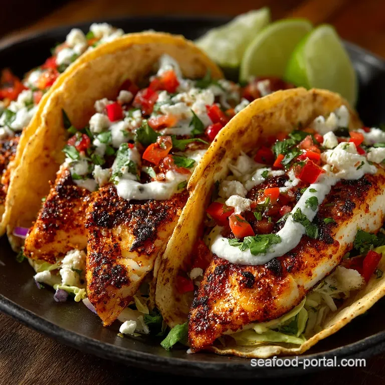 Smoky ChipotleLime Tilapia Fish Tacos Easy Weeknight Dinner