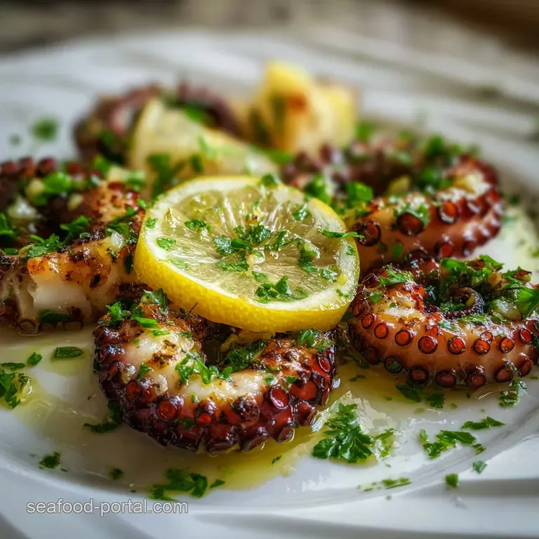 Sous Vide Octopus with Lemon and Garlic