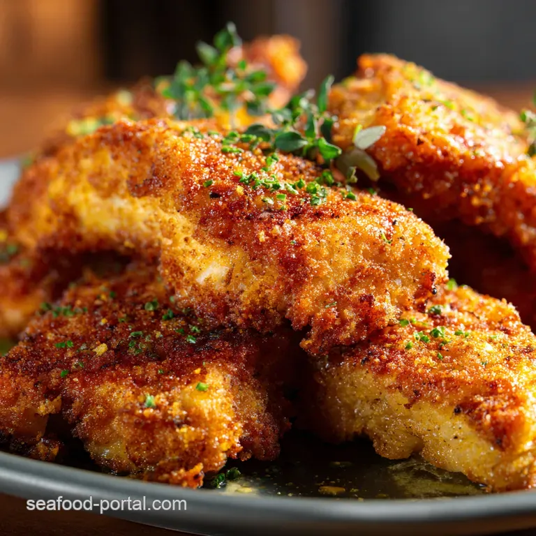 Southern Comfort: Crispy Oven-Baked Catfish with Zesty Lemon-Herb Crust presentation