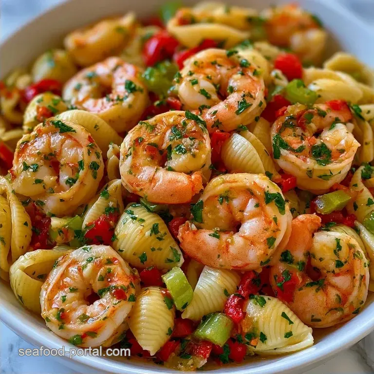 Southern Shrimp Pasta Salad with Lemon and Celery