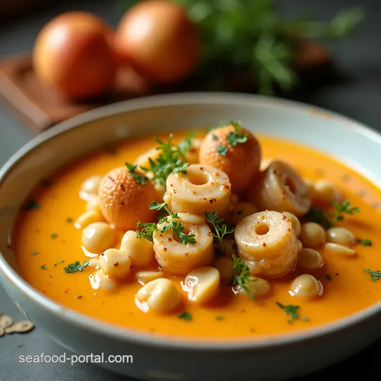 Speedy 40Minute Creamy Crab Shrimp Bisque presentation