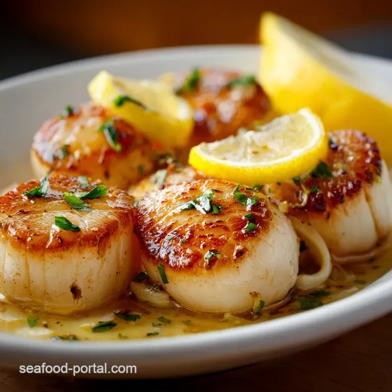 Bay Scallops with Lemon Butter: the Easiest Restaurant-Quality Sear presentation