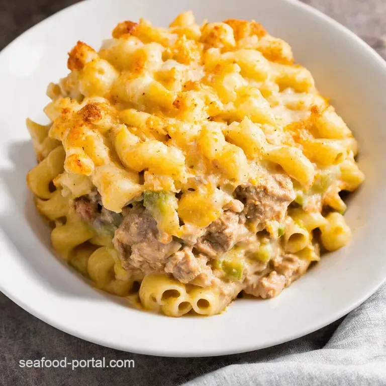 Speedy Cheesy Tuna Noodle Bake