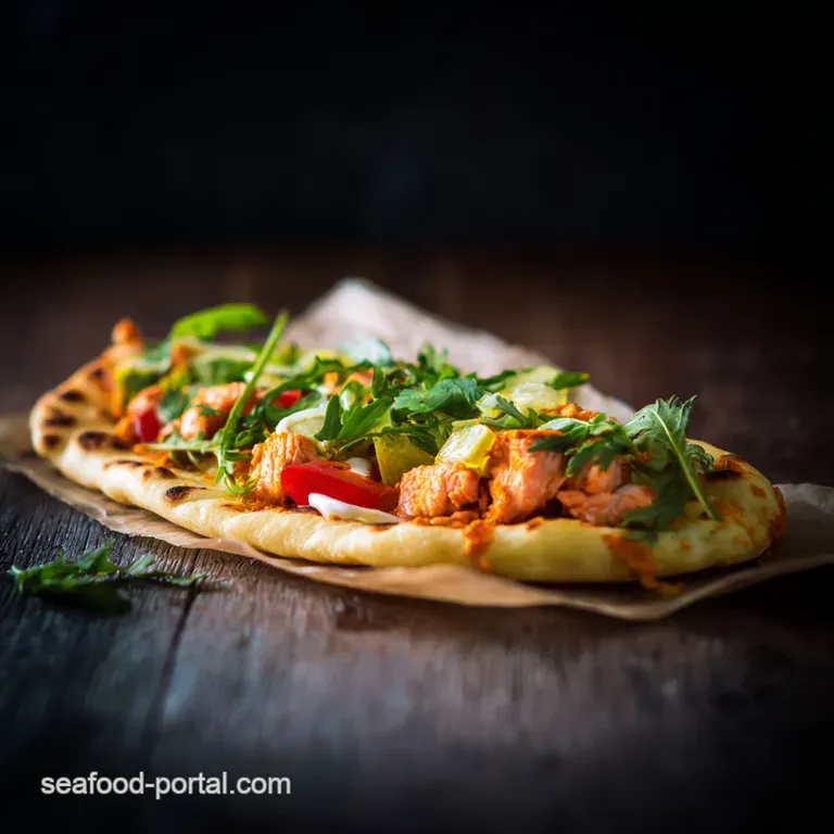 Speedy Salmon Naan with CucumberChilli Raita