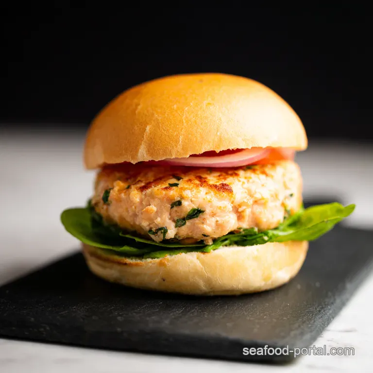 Speedy Salmon Sensations 20Minute Salmon Burgers presentation