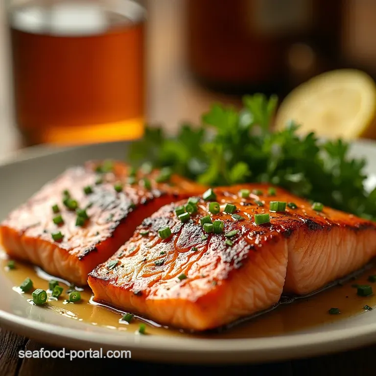 Speedy Salmon Supper Seared Salmon with Zesty Lemon Orzo presentation