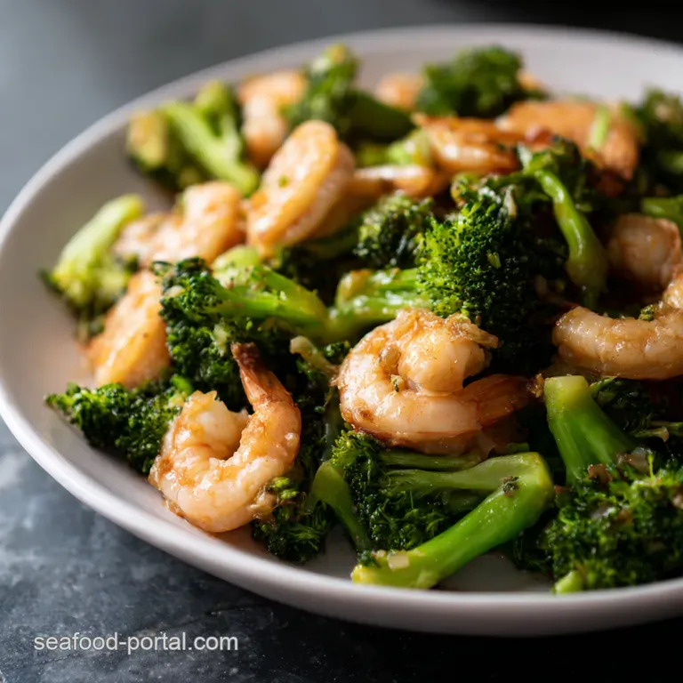 Speedy Shrimp and Broccoli StirFry with Garlic Ginger Goodness presentation