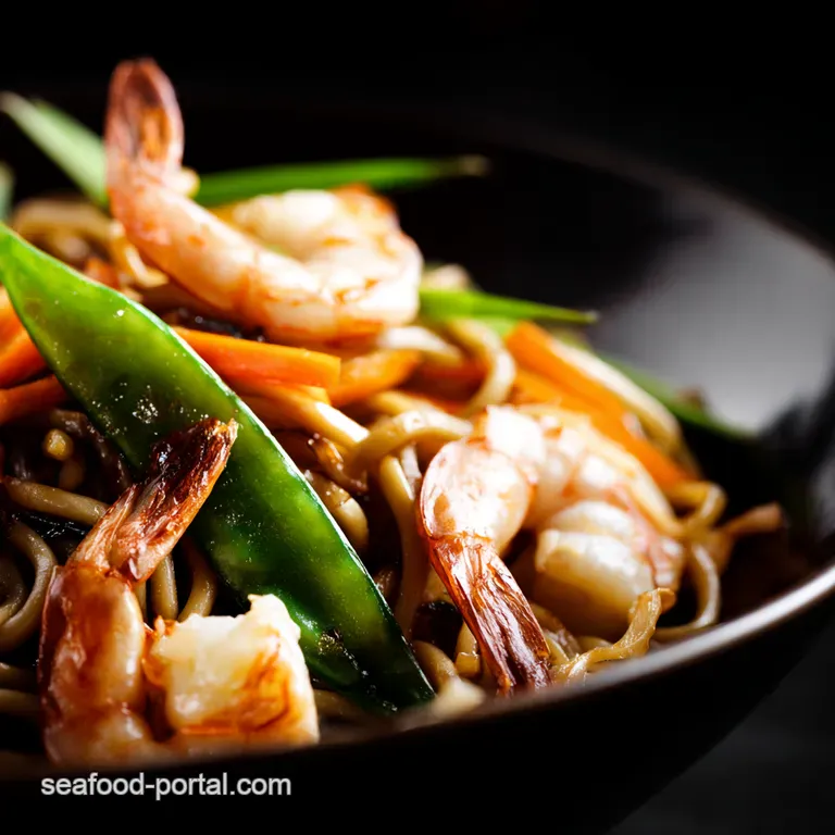 Speedy Shrimp Lo Mein presentation