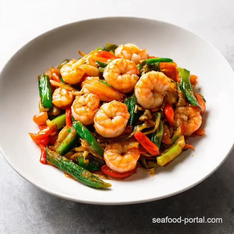 Speedy Shrimp Veggie StirFry with Hoisin Glaze
