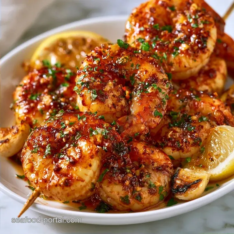 Spiced Garlic Shrimp Skewers with Smoked Paprika