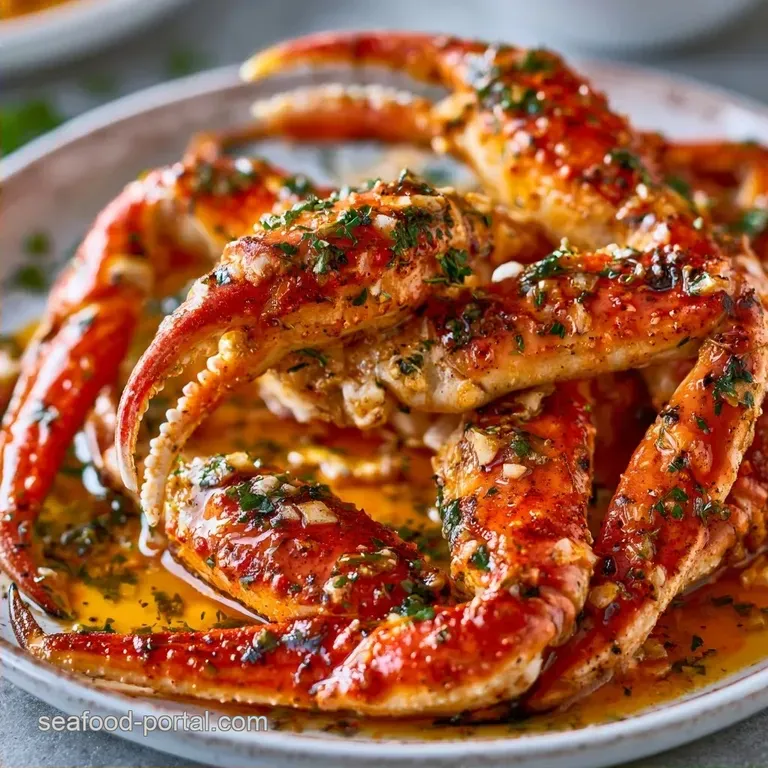 Spiced Grilled Crab Legs with Garlic Butter