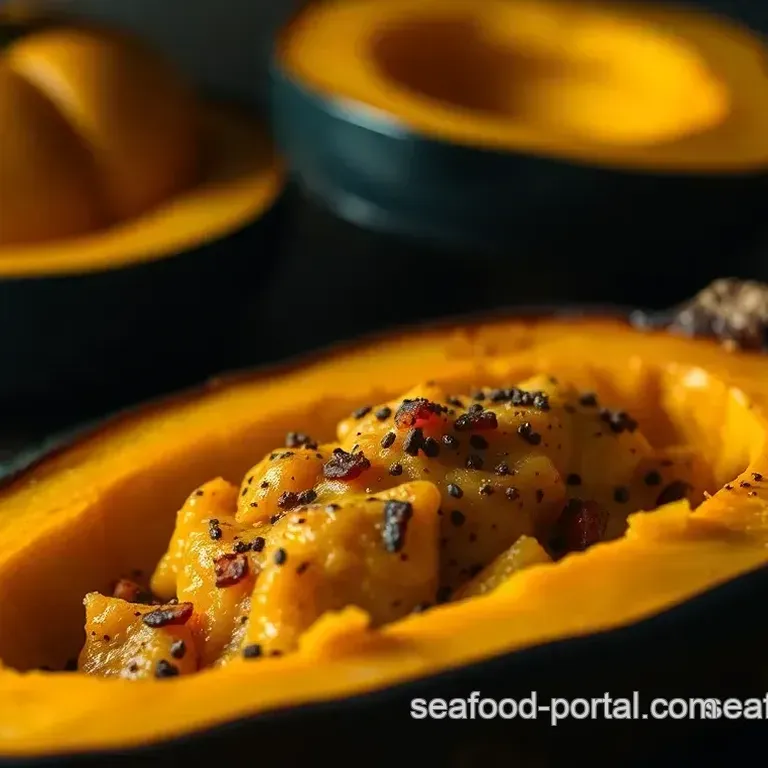 Spiced Maple Glazed Acorn Squash