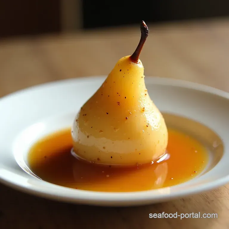 The Tipsy Tavern Spiced Poached Pears with Salted Butter Caramel