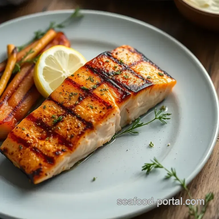 Grilled Salmon Delight in 30 Minutes presentation