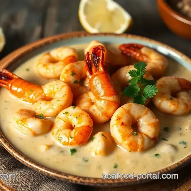 Sautéed Prawns in Creamy Coconut Sauce