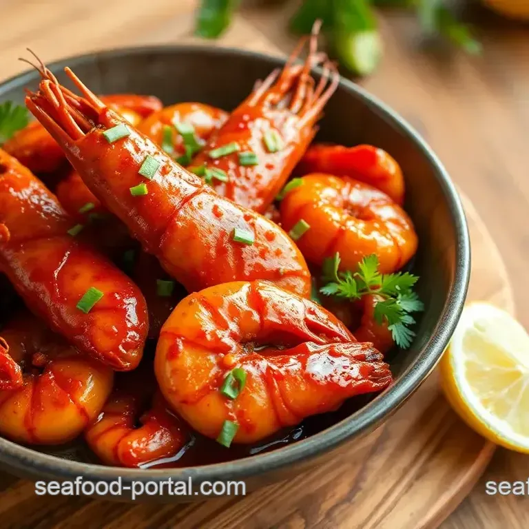 Spicy Prawns with Tangy Pickle Flavor